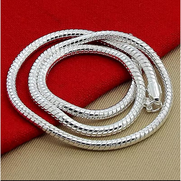 Sterling Silver Snake Chain Necklace - Picture 2 of 2